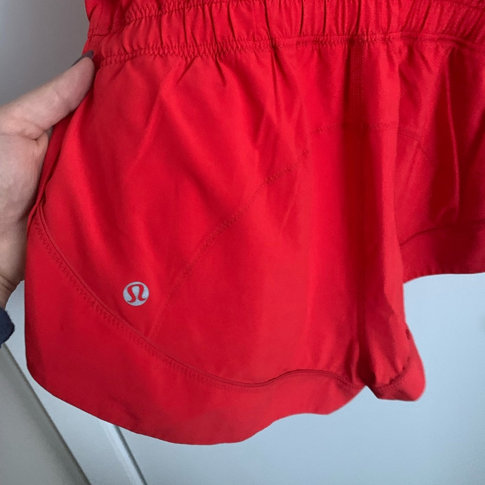 Lululemon Speedy Run Onesie - Coral Red Size 6 - Picture 3 of 4